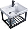 BRCYKRWY Weißes Keramik-Waschbecken Eckwaschbecken Mit Unterschrank Waschbecken Waschtisch Badezimmer Waschbecken Gäste Wc Klein 38/42 cm Eckschrank Waschbecken Bad Waschbecken Klein