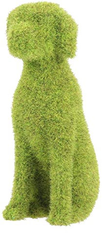 NULYLU Landschaftstier Kleine Tierverzierung Kunstrasen Künstliche Tiere Alligator-poolschwimmer Miniaturtiere Mooshase Beflocktes Kaninchen Außendekoration Moosdekor Green Kunststoff