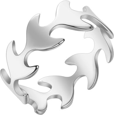 Schals Tücher Halstuch Scarf Totenkopf Skelett Ringe Knochen Ring Für Männer Gothic Punk Schmuck Geburtstag Für Freund Silber