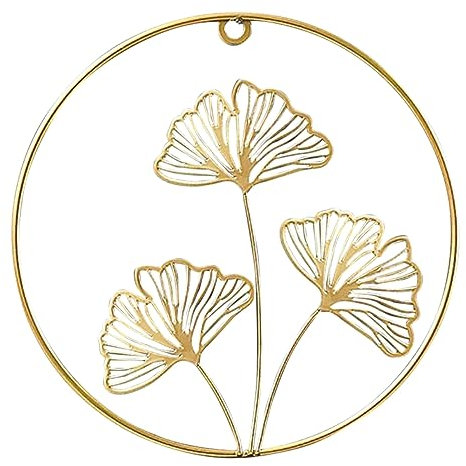 Cabilock Ginkgo-schmückwand- Eisen Zum Aufhängen Ginkgo-blätter Basteln Ohne Loch Ginkgo-blatt- für Wohnzimmer