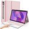 IVEOPPE Keyboard Case for Lenovo Idea Tab Pro 12.7'' 2025, UK Layout Keyboard for Lenovo Idea Pro 12.7'' 2025, Case for Idea Tab Pro 12.7'' with Bluetooth Touchpad Keypad, Backlight-Pink