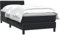 vidaXL Boxspringbett mit Matratze Schwarz 80x220 cm Samt