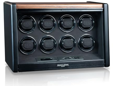 Präsentieren Sie Ihre Zeit – Uhrenbeweger Madrid 8 von Heisse & Söhne: Stilvolles Design trifft perfekte Funktionalität für Ihre Lieblingsuhren
