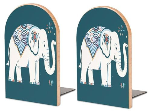 Serre-Livres réglables, imprimé Motif éléphant, Serre-Livres Modernes et élégants