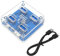 Répartiteur USB 3.0 4 ports USB Hub Transparent vers quatre ordinateurs Multifonctionnel Dock Extender 5Gbps MicroUSB