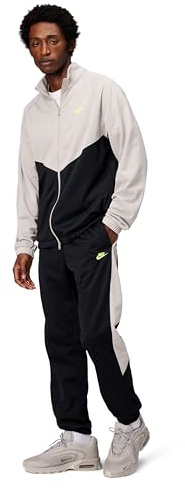 Nike Men's Windrunner Tracksuit, Black/Moon Particle/Volt, Medium