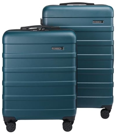 Cabin Max Anode 2-Piece Luggage Set – 100L Hold Check-in Case & 40L (55x40x20) Cabin Case, Hard Shell Spinner Wheels, Optimised Airline Weight Allowance