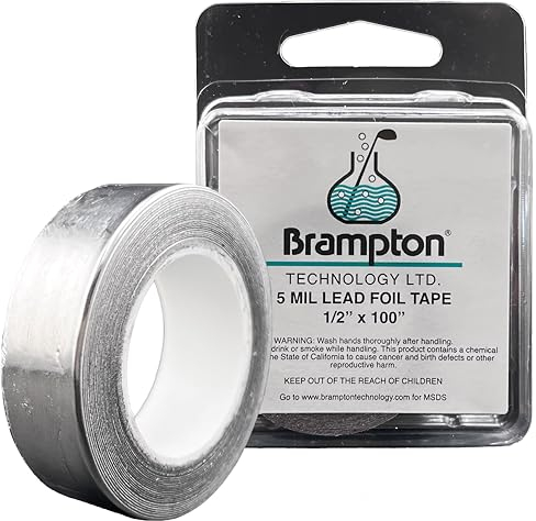 Brampton Bleiband für Golfschläger - auf den Schlägerkopf zum Einstellen von Schwunggewicht, Feeling und Ballflug, 1 ½ x 100