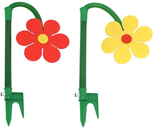 Neustanlo | Rasensprinkler Tanzende Blume | 2er Pack | farblich Sortiert | Bewässerung Sprenger beweglich | der ideale Spaß für den Garten