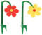 Neustanlo | Rasensprinkler Tanzende Blume | 2er Pack | farblich Sortiert | Bewässerung Sprenger beweglich | der ideale Spaß für den Garten