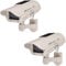 BW Outdoor Dummy Camera,New Housing Dummy Security Camera,Package Promotion 2 pcs Solar Power White LED Wireless IR Surveillance Dummy Security Camera,2 PCS Dummy Fake CCTV Security Camera LED Flashing Indoor/Outdoor--Solar Power White x 2