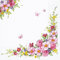 20 Servietten Cute Flowers ? H?bsche Blumen/Frühling 33x33cm