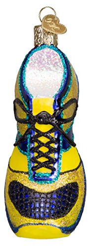 Old World Christmas Running Ornaments:Running Shoe Glass Blown Ornaments for Christmas Tree