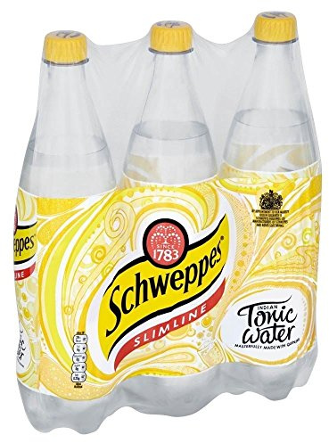 Schweppes Slimline Indian Tonic Water (3x1L) - Pack of 2