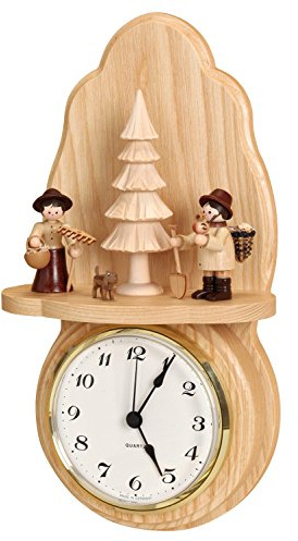 Volkskunstwerkstatt Unger Wanduhr Gärtner - Original Erzgebirge® #0730