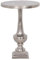 Casa Padrino Barockstil Beistelltisch Silber Ø 39 x H. 55 cm - Runder Aluminium Tisch