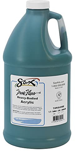 Acrylfarbe, SAX True-Flow, Türkis, 1,2 l
