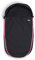 The Buppa Brand Fußsack Softshell AllBlack Pink, schwarz