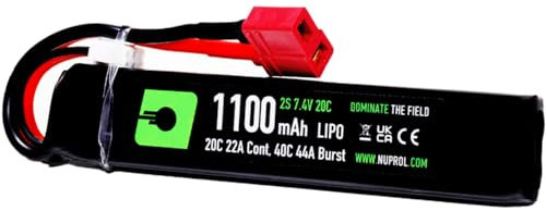 NUPROL Power - 7.4v LiPo 1100mAh 2S Deans [Rate 20C @ 22A] [Burst 40C @ 44A] - Stick