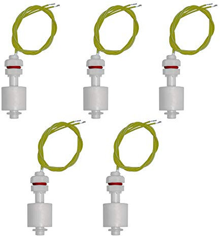5 Pz Pz di montaggio verticale del sensore di livello dell'acqua interruttore galleggiante M10 PP Plastica