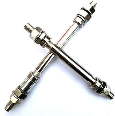 Free-fly Bike Bicycle Wheel Hub Non Quick Release Lock Skewers Prevent Removing Wheels by Hands Bike Repair Tool (1 Pair, 2 Piece)