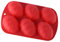 Haoshics - Stampo in silicone per uova di pasqua, in silicone, a forma di uovo, a forma di uovo, per realizzare bombe di cioccolato caldo, torte, gelatina, mousse (rosso-1 pz)