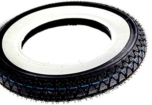 Streetparts24 Weißwandreifen 3.50-10 Zoll 4PR 51J passend für Vespa PX 50 80 125 150 200, Piaggio PK XL FL DT, Yamaha Beluga, Honda DAX 50, Suzuki AN 125, Peugeot V-Clic