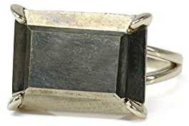 Anemone Schmuck Atemberaubende Pyrit Stein Ring - Handgefertigte Frauen Aussage Ringe - Mode-Ringe, Geschenk-Ringe, Boho Ringe - Anpassbare Handwerker Ringe für Sie