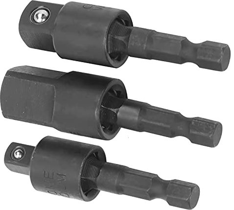 Power Drill Socket Set, Power Drill Socket Impact Adapter pour voiture Taille pour la plupart des réparations à domicile pour le bricolage