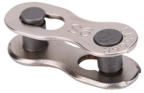 Tiiyee Bike Chain Links, 5 Pairs Bicycle Chain Connector for 6/7/8/9/10 Speed Quick Link Repair Tool Link Coupling Parts Reusable Accessories for Road Mountain Bicycle