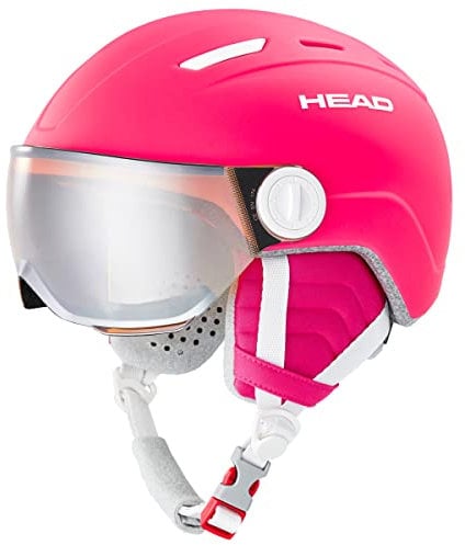 HEAD Unisex Jugend Maja Visor Skihelm, Pink, XS-S EU