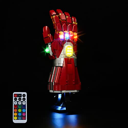 DALDED LED Light Kit for Lego Marvel Nano Gauntlet 76223, Compatible with Lego 76223, Lighting Your Toy for Marvel Nano Gauntlet - NOT Included The Model Set