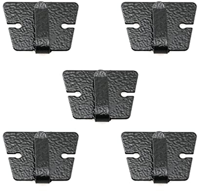 ZYAMY 5pcs Mic Microphone Holder Clip, Metal Car Radio Microphone Hang up Clip Radio Mic Bracket Clamp for ICOM IC 2720H IC 2820H, Kenwood TM241 TM231, QYT KT8900 8900