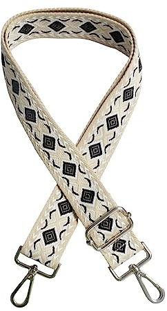 Molyorch Schultergurt Taschenkette Strickmuster, 3.8cm Breit Taschengurt, Taschengurt Breit Boho, Verstellbarer Taschengurt, für Böhmische Handtasche, Tasche DIY Zubehör