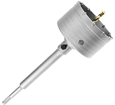 Punta per trapano a tazza per calcestruzzo, SDS Plus, diametro 30-160 mm, per trapano a percussione per calcestruzzo, muratura, cemento, mattoni di silicato (68 mm+220 mm adattatore SDS Plus)