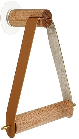 Uonlytech Toilettenpapierhalter Wandmontage Holzoptik Rollpapierhalter Für Bad Küche Handtuchhalter Wandhängend Platzsparend Braun Vielseitig Nutzbar Für Badezimmer Und Küche