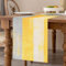 Tischläufer Modern Wohnzimmer Gelber Malerei Tischläufer Frühling Sommer Abstrakter Tischläufer Leinen Tischdekoration Hochzeit Küche Drinnen Draußen Urlaub Party Dekor 33x183cm