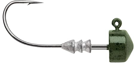 VMC Ned Rig Jig - 4 Jighaken, Gewicht/Farbe:2g / Green Pumpkin