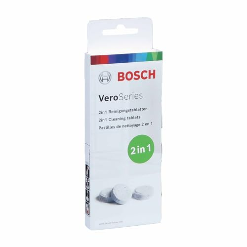 Bosch Vero Reinigungstabletten TCZ8001A für Kaffeevollautomaten, 1 x 10 Stück