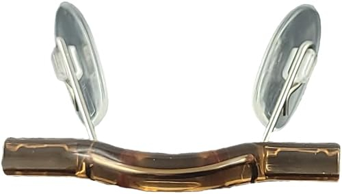 Durchsichtige Original Universale Nasenstege in Braun & Komfort-Pads für Switch It! Brillen - Perfekte Passform, Hautfreundlich, Langlebig