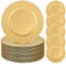 24 Pcs Gold Charger Plates Bulk, 13 Round Beaded Plate Chargers for Dinner Plates, Decorative Dinner Chargers Plastic Table Chargers for Wedding Holiday Party Baby Shower Event Decoration (Gold)