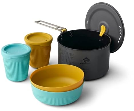 Sea to Summit Frontier Ultralight One Pot Cook Set, 2-Person (Pot, 2 Bowls, 2 Cups)