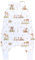 TupTam Baby Sommer Schlafsack mit Beinen 0.5 TOG OEKO-TEX zertifizierte Materialien unwattiert Unisex, Farbe: Tiere im Gras, Größe: 110-122