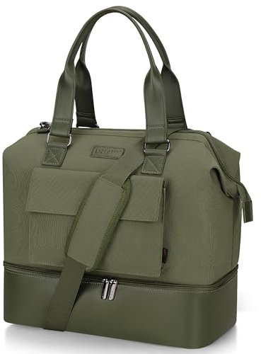 Urtala Faltbare Reisetasche für Herren & Damen,Weekender-Taschen mit Schuhfach, Reisetasche Weekend Overnight Tote Taschen, Gym Bags Krankenhaustaschen für Labor und Geburt (Grün)