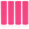 100 elastici per capelli da donna, per ragazze, in gomma, per capelli (fucsia)