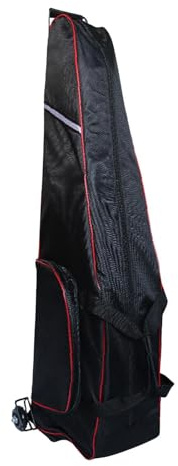 JISADER Fechtrucksack, Trolley, Fechttasche mit Rädern, universelle, praktische Sporttasche aus Oxford-Stoff, Schwarz