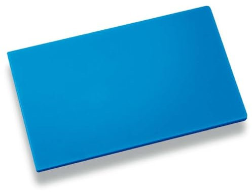 LOUIS TELLIER – Tabla de Cortar HDPE 500 – Antibacterias - Profesional – 60 x 40 x 2 cm – Azul para Pescado y Mariscos – Made in France