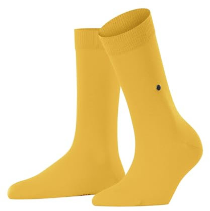 Burlington Damen Socken Lady W So Baumwolle einfarbig 1 Paar, Gelb Mustart 1318, 36-41