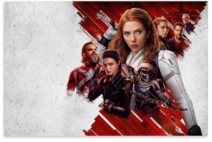 Scarlett Johansson Poster Marvel 's The Avengers, Wandposter für Wohnung oder Zuhause, Schlafzimmer, Wohnzimmer, Badezimmer, Büro, Weinbar, Kunst, dekoratives Gemälde, 30 x 45 cm, ungerahmter Stil