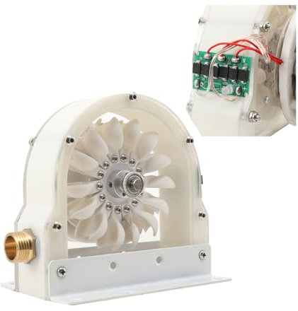 QWEXOB Freien-Wasserradgenerator,Wasserrad Wasserkraft Generator,Niedrig-Geschwindigkeit Disc Power Generation,Hydro Generator,100w 1-36V